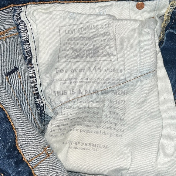 Levi's Lot 512 Big E Premium Blue Denim Jeans Size 34 - Picture 16 of 16
